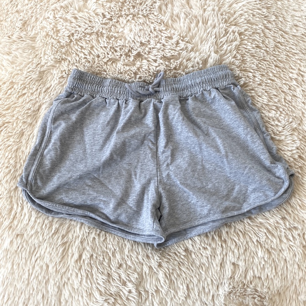 HBY Cotton shorts. 1 black pair, 1 grey pair. Size Large